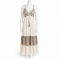 Z-240 viscose long dress on a headless mannequin