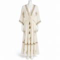 Z-249 cotton long dress on a headless mannequin